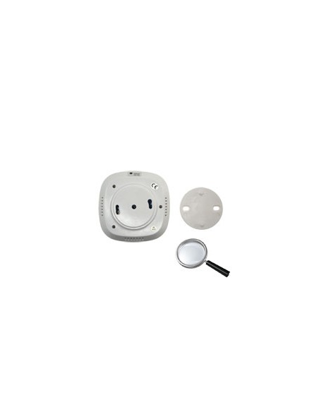 DETECTOR PIR PARA TECHO - INALÁMBRICO - ANTENA INTERNA - INDICADOR LED DE BAJA BATERIA - DETECCIÓN 360º, SIN ÁNGULOS MUERTOS - A