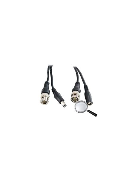 CABLE COMBINADO RG59 + DC - CONECTOR BNC - 40 METROS - VÍDEO - ALIMENTACIÓN - BAJAS PÉRDIDAS