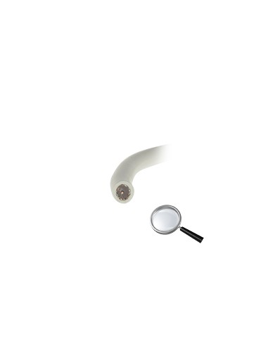 CABLE COAXIAL RG59 - VÍDEO - ROLLO DE 100 METROS - CUBIERTA COLOR BLANCO - DIÁMETRO EXTERIOR 6.0 MM - BAJAS PÉRDIDAS