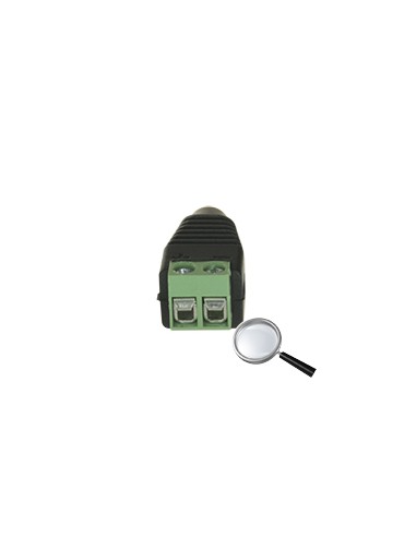 CONECTOR SAFIRE - DC HEMBRA - SALIDA +/ DE 2 TERMINALES - 36 MM (FO) - 13 MM (AN) - 5 G