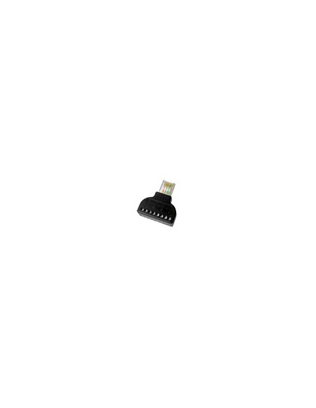 ADAPTADOR DE RJ45 A TERMINAL - CONECTOR RJ45 MACHO - 8 TERMINALES