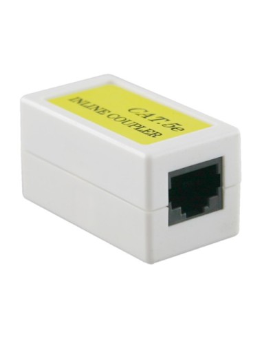 CONECTOR - EMPALME PARA CABLES UTP - CONECTOR ENTRADA RJ45 - CONECTOR SALIDA RJ45 - COMPATIBLE UTP CATEGORÍA 5E - BAJAS PÉRDIDAS