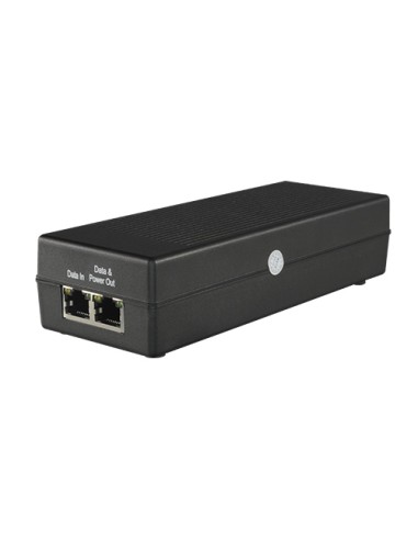 INYECTOR POE - ENTRADA/SALIDA RJ45 10/100/1000 MBPS - POTENCIA 30 W - DISTANCIA MÁXIMA 100 M - POE/POE+ IEEE802.3AF/AT - ESTABIL