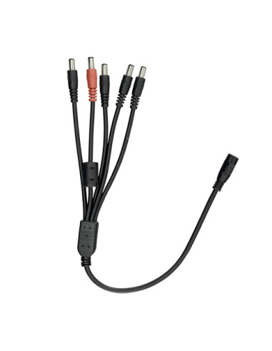 DISTRIBUIDOR DE ALIMENTACIÓN SAFIRE - 1 ENTRADA MACHO ESTÁNDAR - 5 SALIDAS HEMBRA ESTÁNDAR - ALIMENTACIÓN DE HASTA 5 CÁMARAS - 1