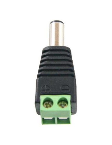 SAFIRE - CONECTOR DC MACHO - SALIDA +/ DE 2 TERMINALES - 38 MM (FO) - 13 MM (AN) - 5 G