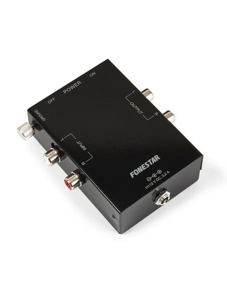 PRÉAMPLIFICATEUR STÉRÉO POUR PLATINES FONESTAR LIGNUM-12SUB