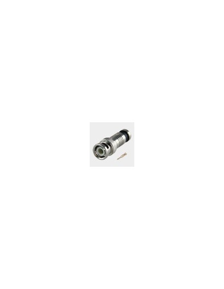 CONECTOR - BNC RÁPIDO DE COMPRESIÓN - COMPATIBLE CON RG59 Y CON115CRIM - 38 MM (FO) - 10 MM (AN) - 11 G