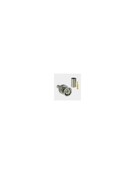 CONECTOR SAFIRE - BNC PARA CRAVAR - COMPATÍVEL COM MICROCOAXIAL - 25 MM (FO) - 10 MM (AN) - 5 G