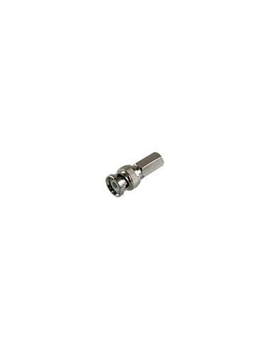 CONECTOR RÁPIDO SAFIRE - BNC PARA ENROSCAR - NO NECESITA CRIMPADORA - 35 MM (FO) - 14 MM (AN) - 15 G