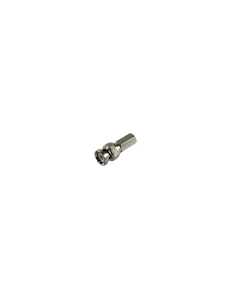 CONECTOR RÁPIDO SAFIRE - BNC PARA ENROSCAR - NO NECESITA CRIMPADORA - 35 MM (FO) - 14 MM (AN) - 15 G