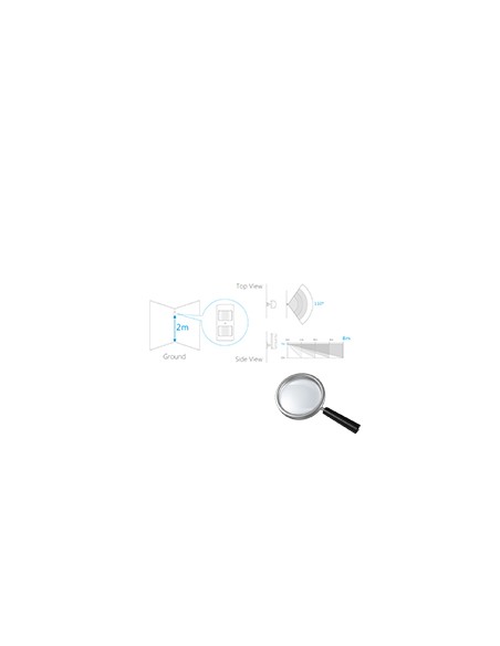 DETECTOR PIR ANTI MASCOTAS - INALÁMBRICO - ANTENA INTERNA - INDICADOR LED DE BAJA BATERIA - RANGO DE DETECCIÓN 8 M / 110º - ALIM