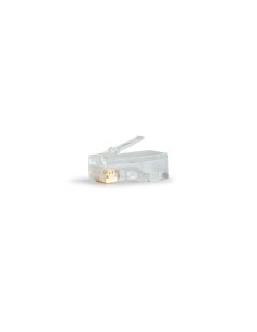 CONECTOR MODULAR 8P8C (RJ-45) COM 8 CONTATOS BANHADOS A OURO, 50?, PARA CAT 5E E 6 FONESTAR LIGNUM-12SUB