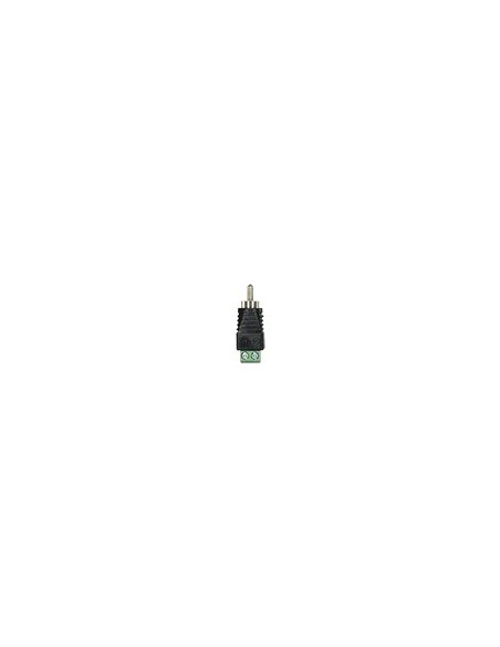 CONECTOR SAFIRE - RCA MACHO - SALIDA +/ DE 2 TERMINALES - 36 MM (FO) - 13 MM (AN) - 5 G