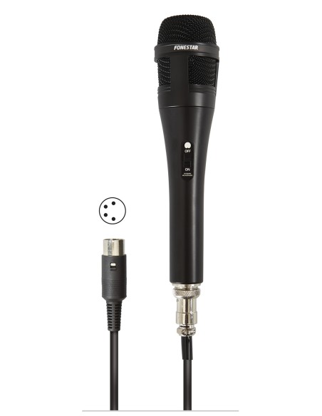 MICROFONE DE MÃO UNIDIRECIONAL FONESTAR 020-ZM-ZM