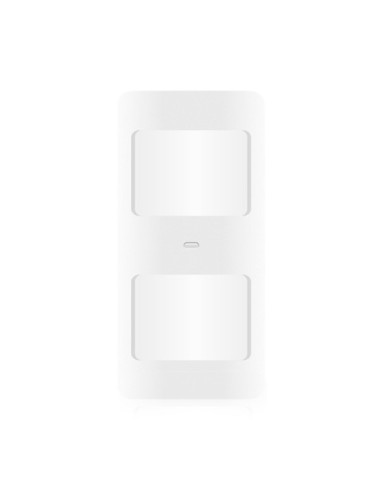 DETECTOR PIR ANTI MASCOTAS - INALÁMBRICO - ANTENA INTERNA - INDICADOR LED DE BAJA BATERIA - RANGO DE DETECCIÓN 8 M / 110º - ALIM