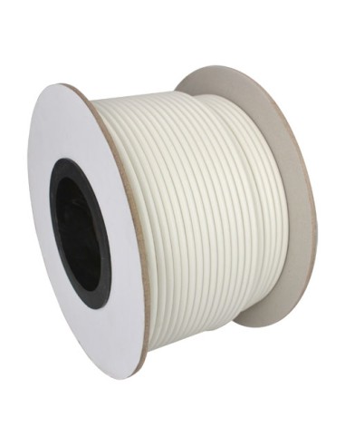 CABLE COMBINADO - RG59 + ALIMENTACIÓN - ROLLO DE 100 METROS - CUBIERTA COLOR BLANCO - DIÁMETRO EXTERIOR 9.0 MM - BAJAS PÉRDIDAS