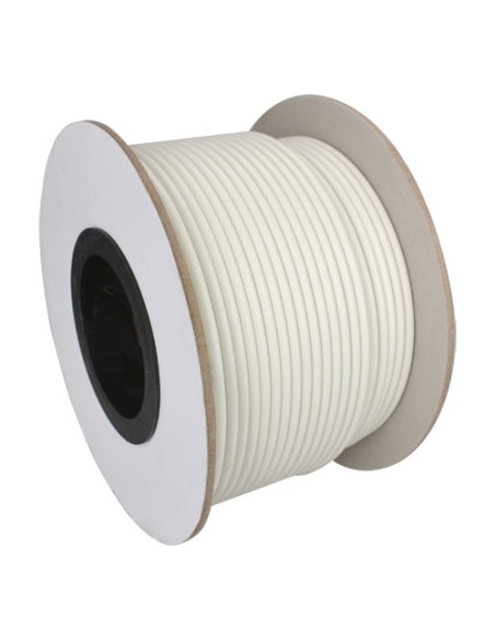 CABLE COMBINADO - RG59 + ALIMENTACIÓN - ROLLO DE 100 METROS - CUBIERTA COLOR BLANCO - DIÁMETRO EXTERIOR 9.0 MM - BAJAS PÉRDIDAS