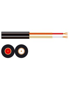 ROLLO DE CABLE A/V DE 2 CONDUCTORES FONESTAR CE-60-NE