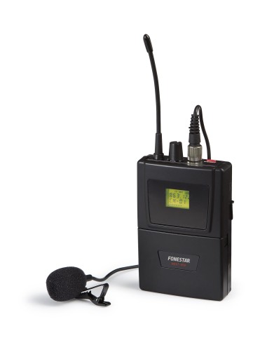 MICRÓFONO INALÁMBRICO DE PETACA UHF FONESTAR MSHT-45P-570