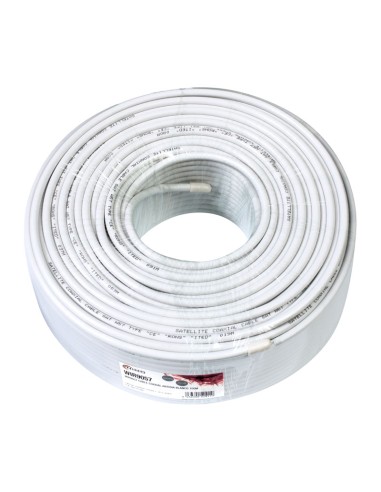 ROLLO 10 MT CABLE ANTENA TV-TDT BLANCO T