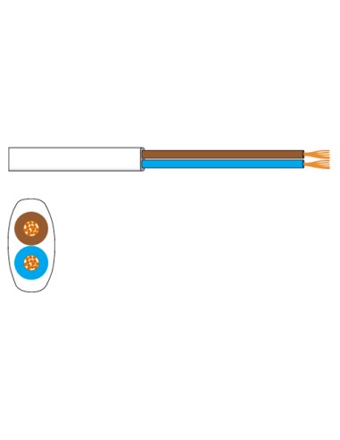 ROULEAU DE CÂBLE DENCEINTE À DOUBLE CONDUCTEUR FONESTAR 020-ZM-ZM