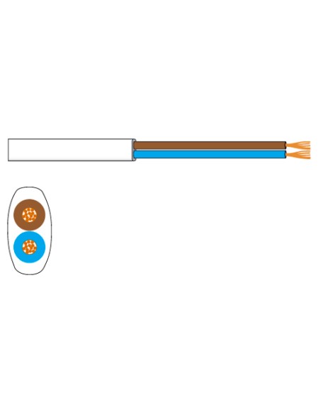 ROLLO DE CABLE ALTAVOZ DE 2 CONDUCTORES FONESTAR CI-14-BL