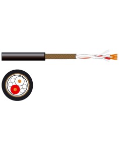 ROLO DE MICROFONE/CABO DE LINHA COM CONDUTOR DUPLO FONESTAR 020-ZM-ZM