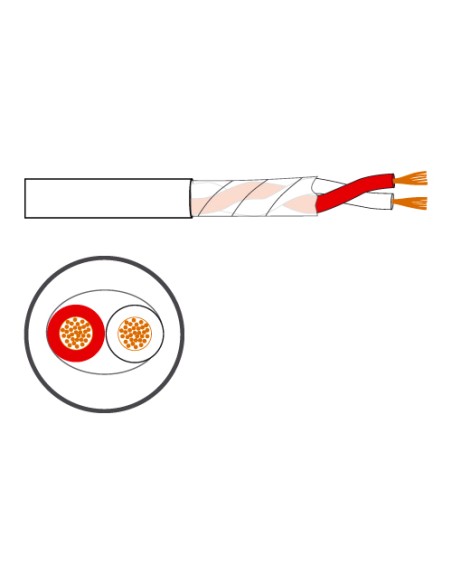 ROLLO DE CABLE ALTAVOZ DE 2 CONDUCTORES FONESTAR CI-16ZH