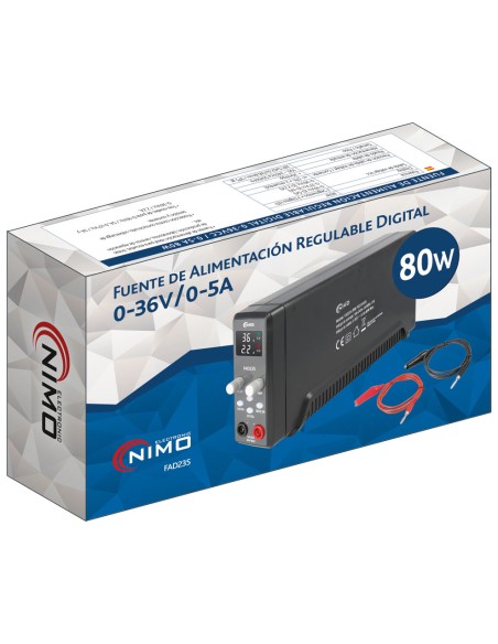 FUENTE DE ALIMENTACION DIGITAL REGULABLE 0-36V/0-5A 80W FAD235