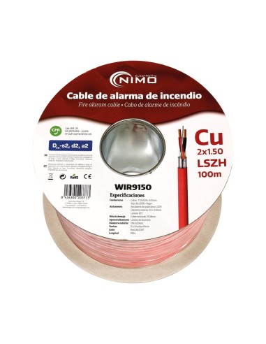 CABLE BLINDADO ALARMA E INCENDIOS LSZH,