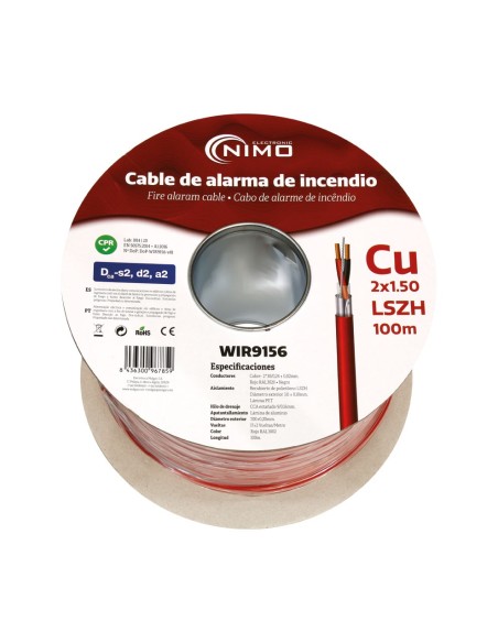 CABLE BLINDADO ALARMA E INCENDIOS LSZH,