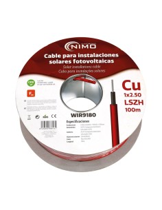 CABLE PARA ENERGIA SOLAR CU-SN 2,5MM&SUP 2