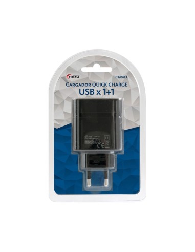 CARGADOR USB POWER DELIVERY 2 PUERTOS CAR413