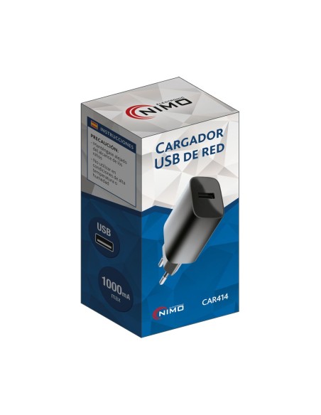 CARGADOR USB DE RED PARA TELÉFONOS MÓVIL