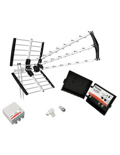 KIT ANTENA TV TECATEL 18 DB 5G + AMPLIF