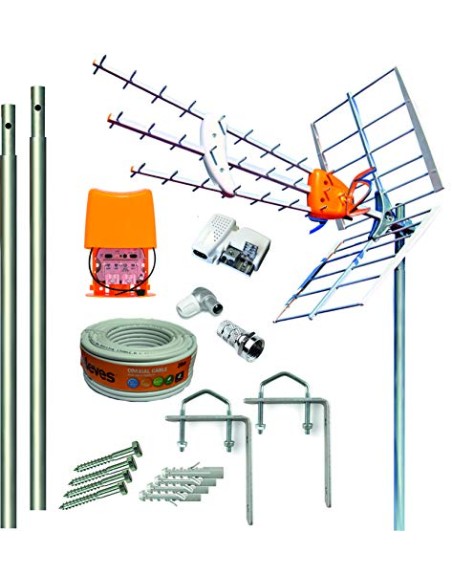 KIT ANTENA 149922 + AMPLIF + ROL TELEVES
