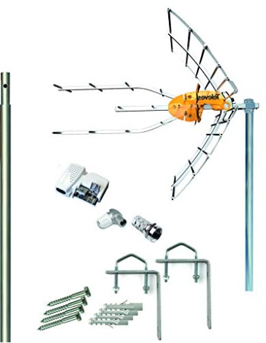 KIT ANTENA 148922 + MASTIL 1,5M TELEVES