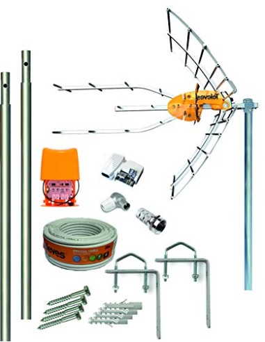 KIT ANTENA 148922 + AMPLIF + ROL TELEVES