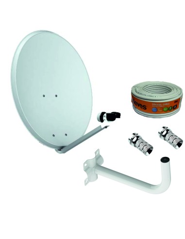 KIT ANTENA PARABOLICA 65INOXIDABLE+LNB+S