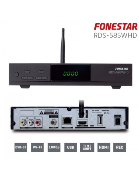 RECEPTOR SATELITE DVB-S2 HD FONESTAR RDS