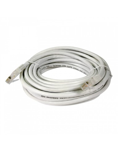 CABLE DE RED ETHERNET U/UTP CAT 6 PVC, BLANCO TELEVES 209016