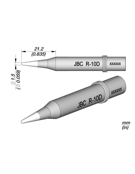 JBC R-10D PUNTA SOLDADORA LARGA DURACION