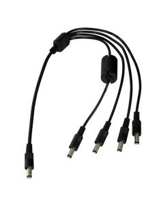 DISTRIBUIDOR DE ALIMENTACIÓN - 1 JACK HEMBRA ESPECIAL - 4 JACK HEMBRA ESTÁNDAR - ALIMENTACIÓN DE HASTA 4 CÁMARAS - 1 ÚNICA FUENT