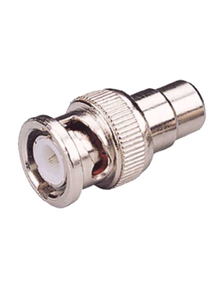 CONECTOR - BNC MACHO - RCA HEMBRA - 25 MM (FO) - 10 MM (AN) - 5 G