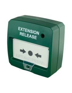 LIBERACION DE PUERTAS DE EMERGENCIA  - PULSADOR REARMABLE - INSTALACIÓN EN SUPERFICIE - REARMADO CON LA MANO O POR LLAVE