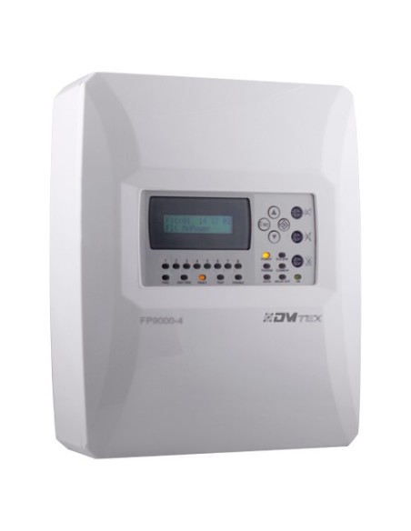 CENTRAL CONVENCIONAL DE 4 ZONAS CON PANTALLA LCD - 2 SALIDA DE SIRENA - 2 SALIDAS DE ALARMA Y FALLO Y 2 SALIDAS DE RELÉ CONFIGUR