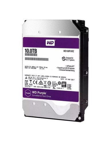 DISCO DURO WESTERN DIGITAL PRO - CAPACIDAD 10 TB - INTERFAZ SATA HASTA 272 MB/S - MODELO WD102PURP - DISEÑADO PARA SOLUCIONES DE