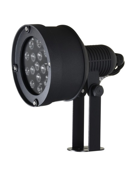 FOCO INFRARROJO DE ALCANCE 180M - ILUMINACIÓN POR LEDS - 850NM, 40° DE APERTURA - 6 LEDS Ø10 - INCLUYE CÉLULA DE FOTOCONTROL - 1