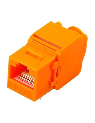 CONECTOR PARA CABLES UTP - CONECTOR SALIDA RJ45 - COMPATIBLE UTP CATEGORÍA 6 - FÁCIL INSTALACIÓN SIN NECESIDAD DE HERRAMIENTAS -