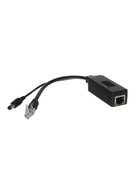 POE SPLITTER_x000D_ - POUR CAMÉRAS IP SANS POE_x000D_ - ENTRÉE RJ45 (POE)_x000D_ - SORTIE RJ45 ET JACK_x000D_ - PUISSANCE MAX 2